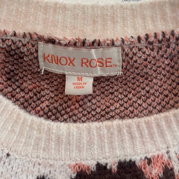 Floral Knit Women's Sweater M - Picture 3 of 6